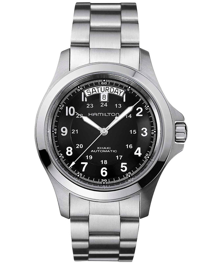 Часы Hamilton Khaki Field King Auto H64455133 — мужские, черный