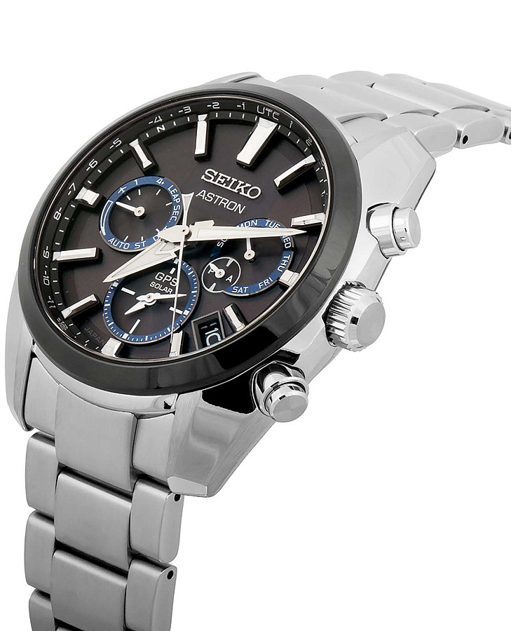 Часы Seiko Astron GPS Solar SSH053J1 — кварцевые, керамика сталь металл