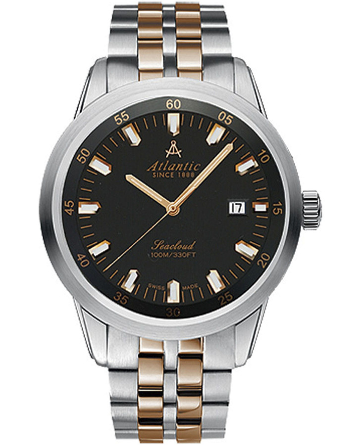 Часы Atlantic Seacloud 73365.43.61R — мужские, черный