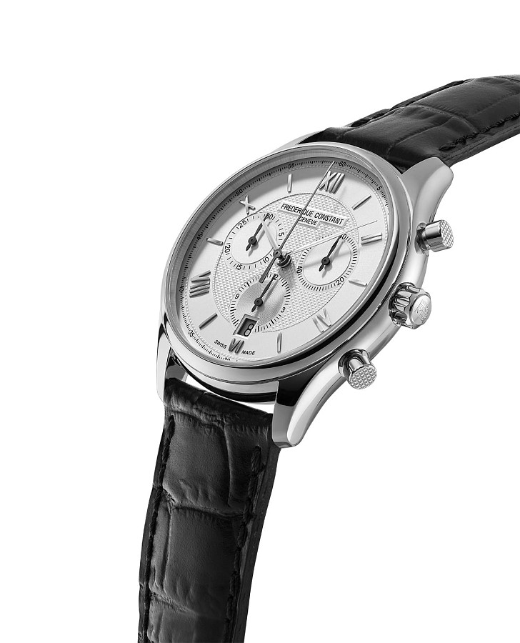 Часы Frederique Constant Classics Quartz Chronograph FC-292MS5B6 — кварцевые, сталь металл