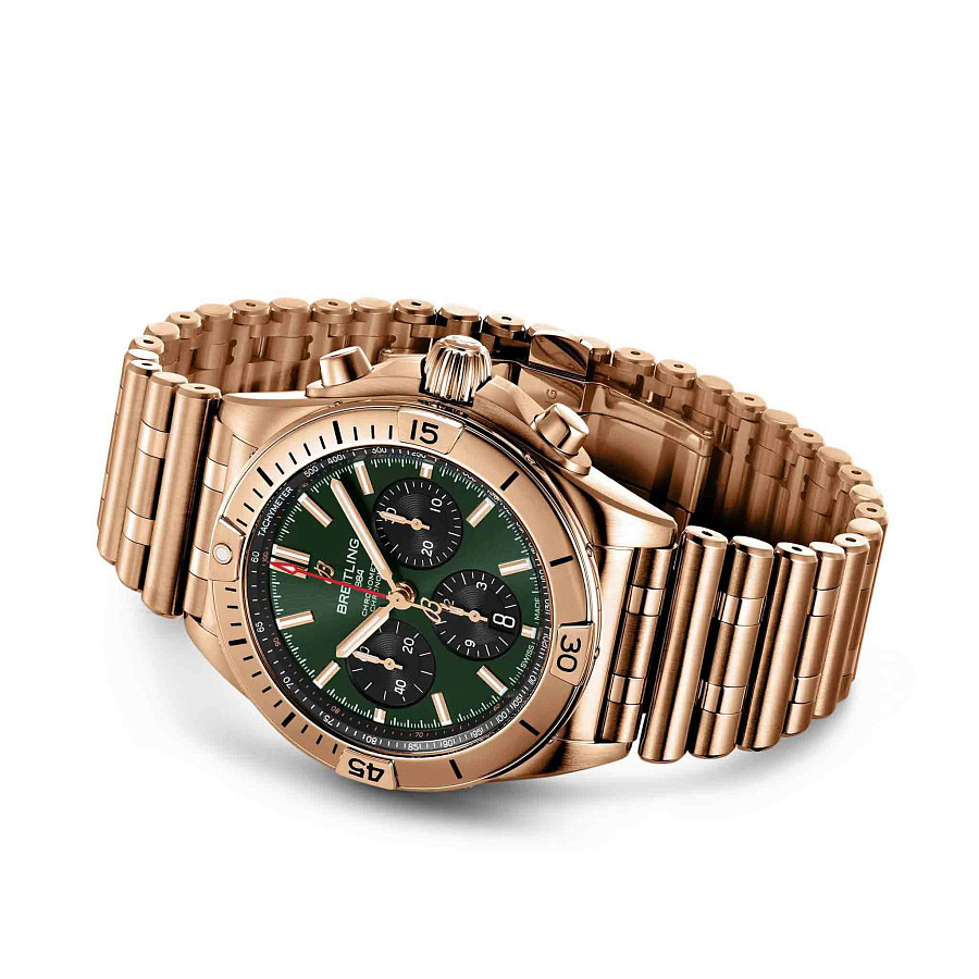 Часы Breitling Chronomat B01 42 mm RB0134101L1R1 — золото, Швейцария