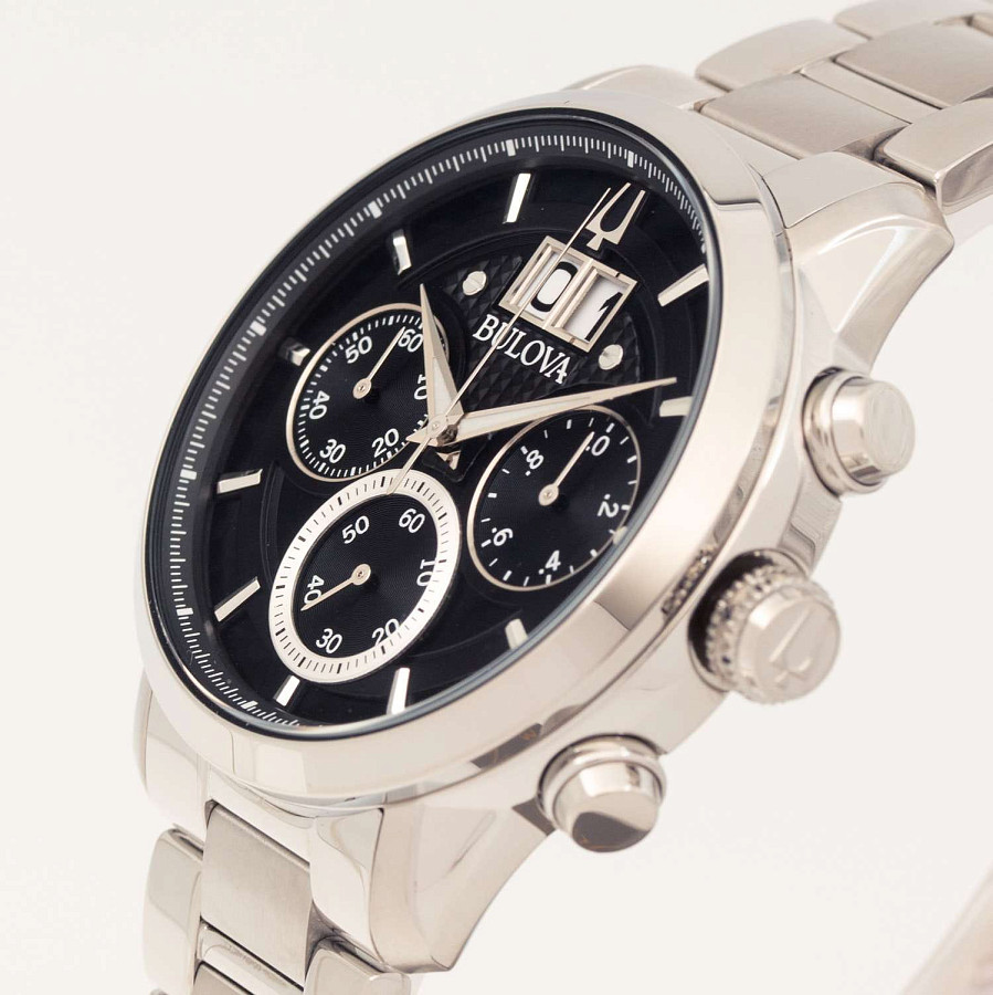 Часы Bulova Sutton 96B319 — металл сталь, США