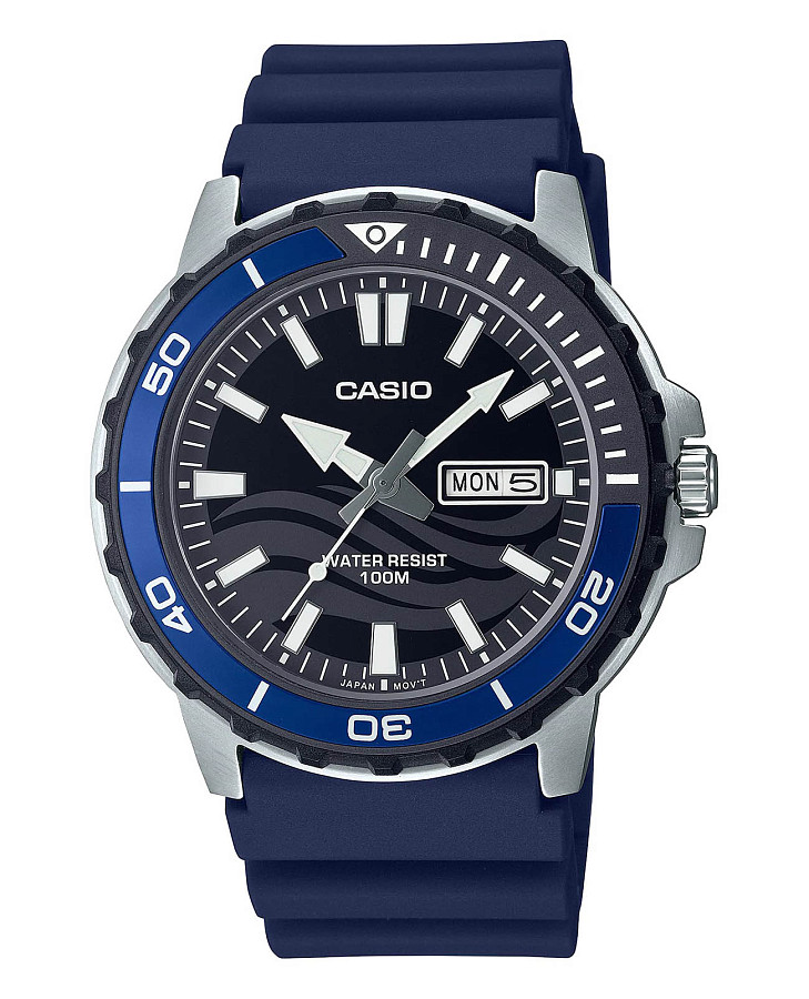 Часы Casio Collection MTD-125-2A — мужские, черный