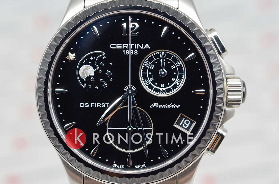 Часы Certina DS First Lady Chronograph Moon Phase C030.250.11.056.00 — металл сталь, Швейцария
