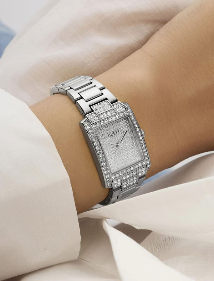 Часы Guess Bejeweled GW0995L1 — женские, нержавеющая сталь