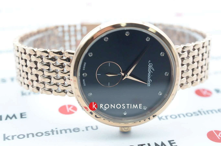 Часы Adriatica Essence A3724.9144Q — нержавеющая сталь с pvd-покрытием, женские