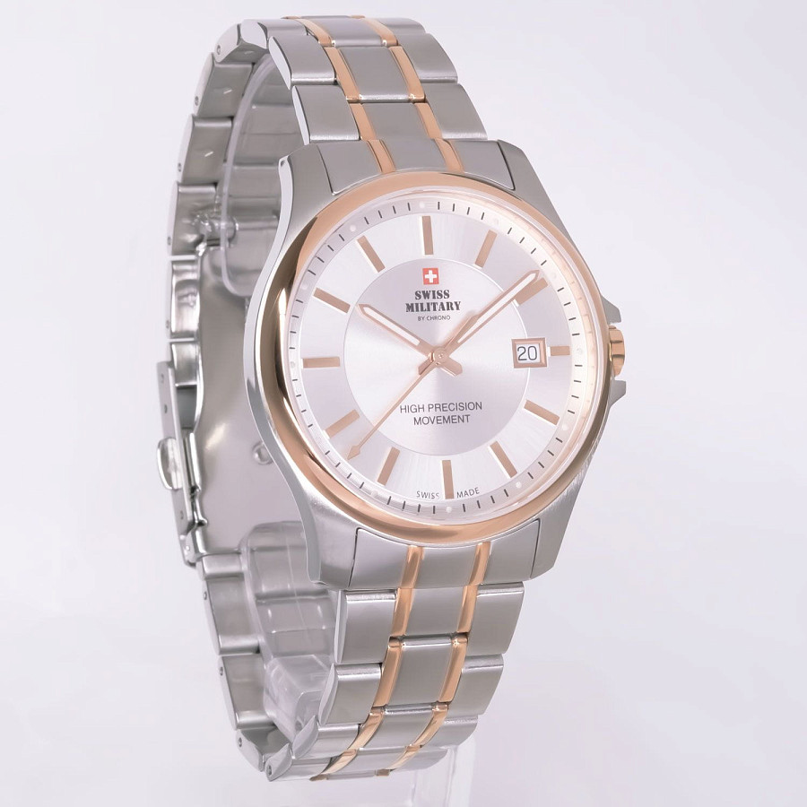 Часы Swiss Military by Chrono Сверхточные SM30200.07 — кварцевые, сталь металл