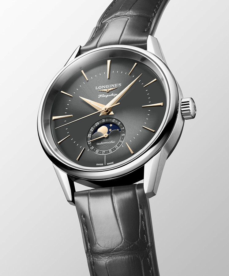 Часы Longines Flagship Heritage L4.815.4.52.2 — Швейцария, механические