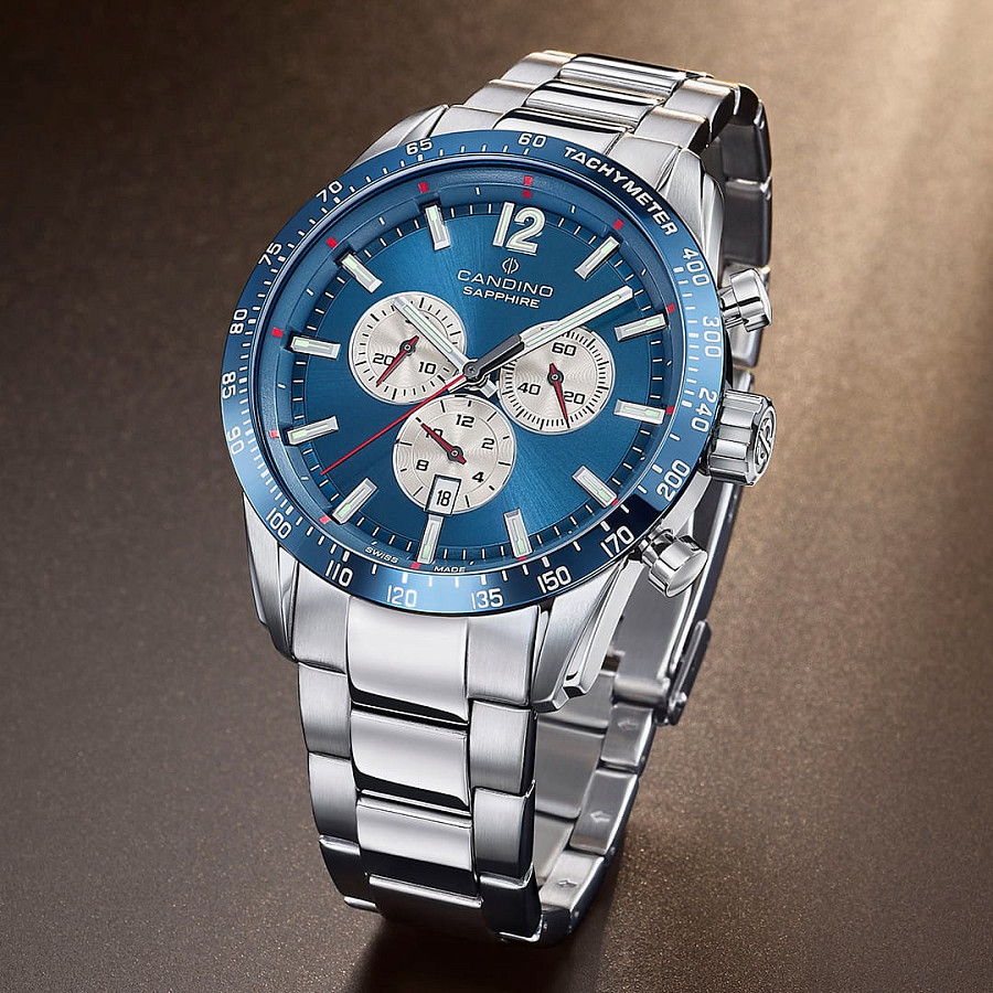 Часы Candino Gents Sport C4757/2 — металл сталь, Швейцария