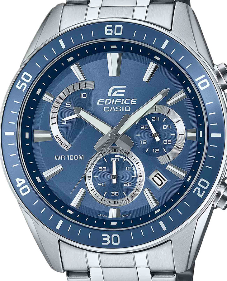 Часы Casio Edifice EFR-552D-2AVUDF (EFR-552D-2A) — кварцевые, металл сталь