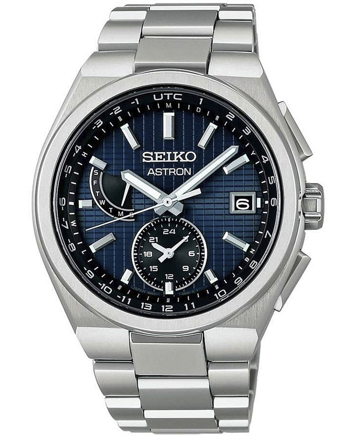 Часы Seiko Astron Nexter Solar Radio SBXY065 — мужские, синий