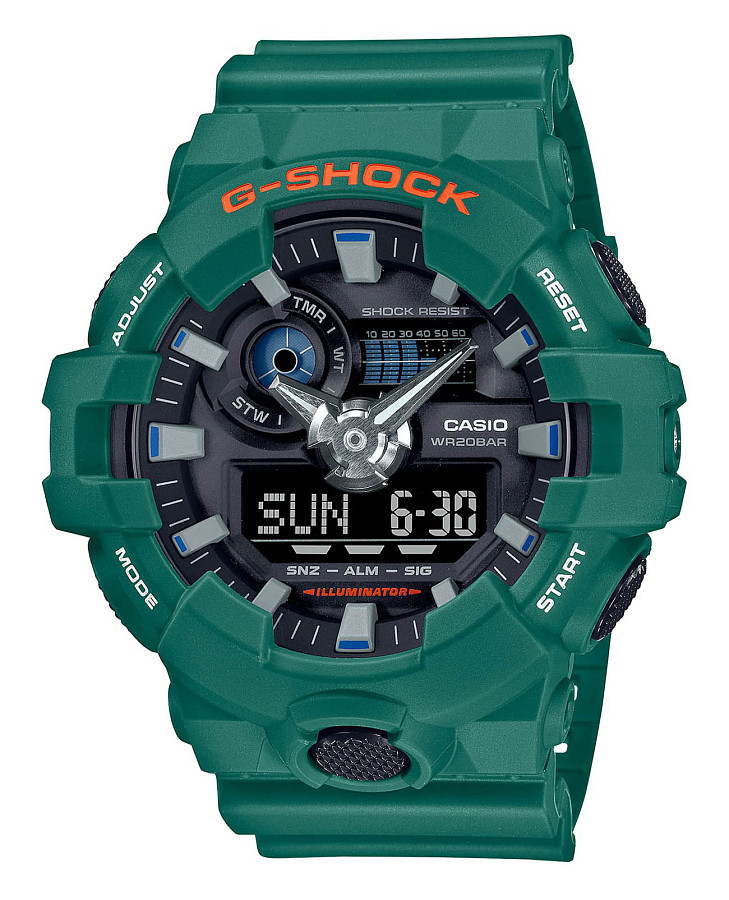 Часы Casio G-Shock GA-700SC-3ADR (GA-700SC-3A) — мужские, черный