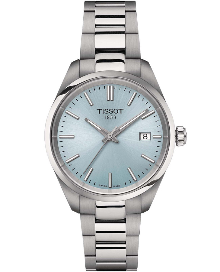 Часы Tissot PR 100 T150.210.11.351.00 — женские, голубой