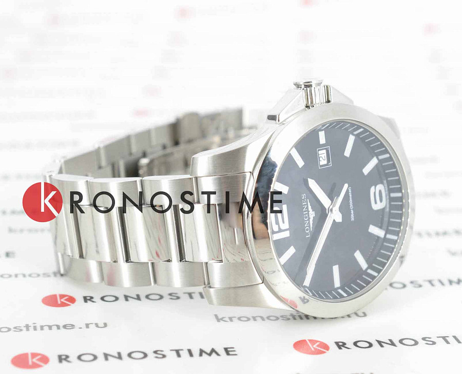 Часы Longines Conquest L3.759.4.58.6 — металл сталь, Швейцария