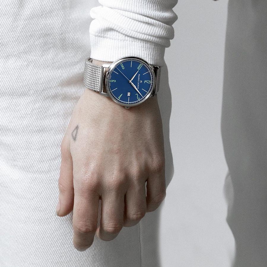 Часы Maurice Lacroix Eliros Date EL1118-SS00E-420-C — мужские, нержавеющая сталь
