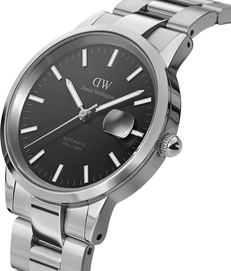 Часы Daniel Wellington Iconic Link Arctic DW00100482 — механические, металл сталь