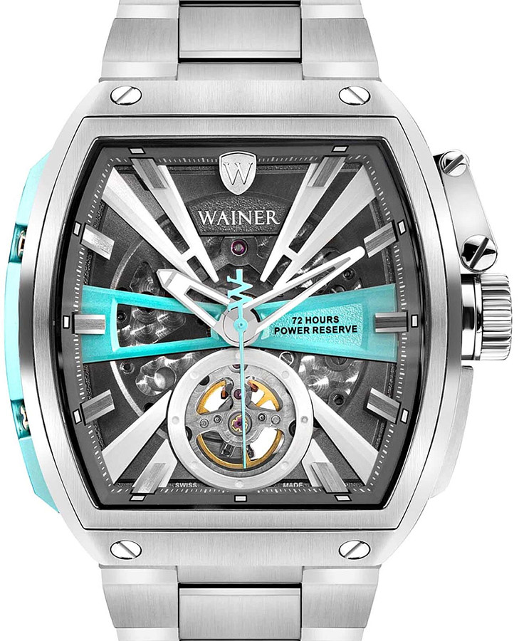 Часы Wainer Automatic WA.25150-G — механические, металл сталь