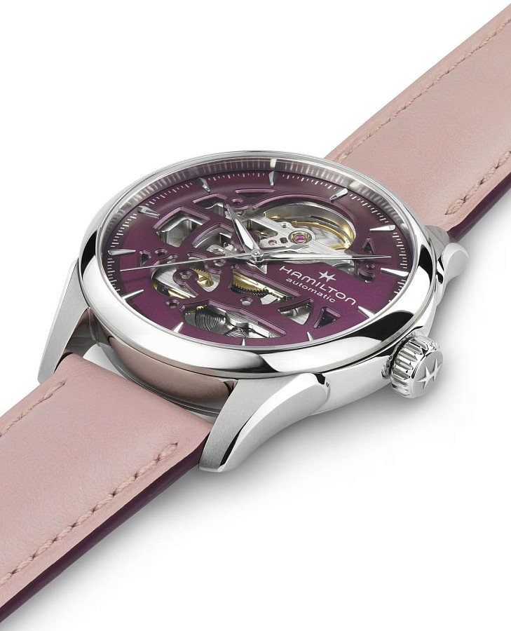 Часы Hamilton Jazzmaster Skeleton Lady Auto H32265801 — механические, сталь