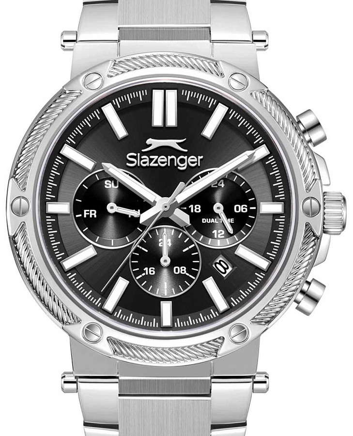 Часы Slazenger SL.09.2603.2.350 — кварцевые, металл сталь
