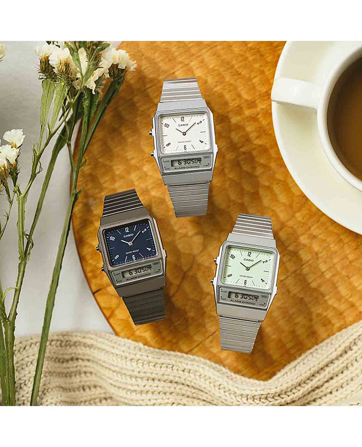Часы Casio Vintage AQ-800EB-2ADF (AQ-800EB-2A) — пластик, Япония
