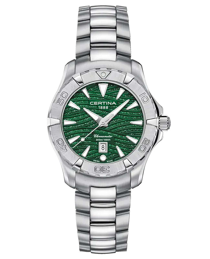 Часы Certina DS Action Lady C032.251.11.091.09 — женские, зеленый