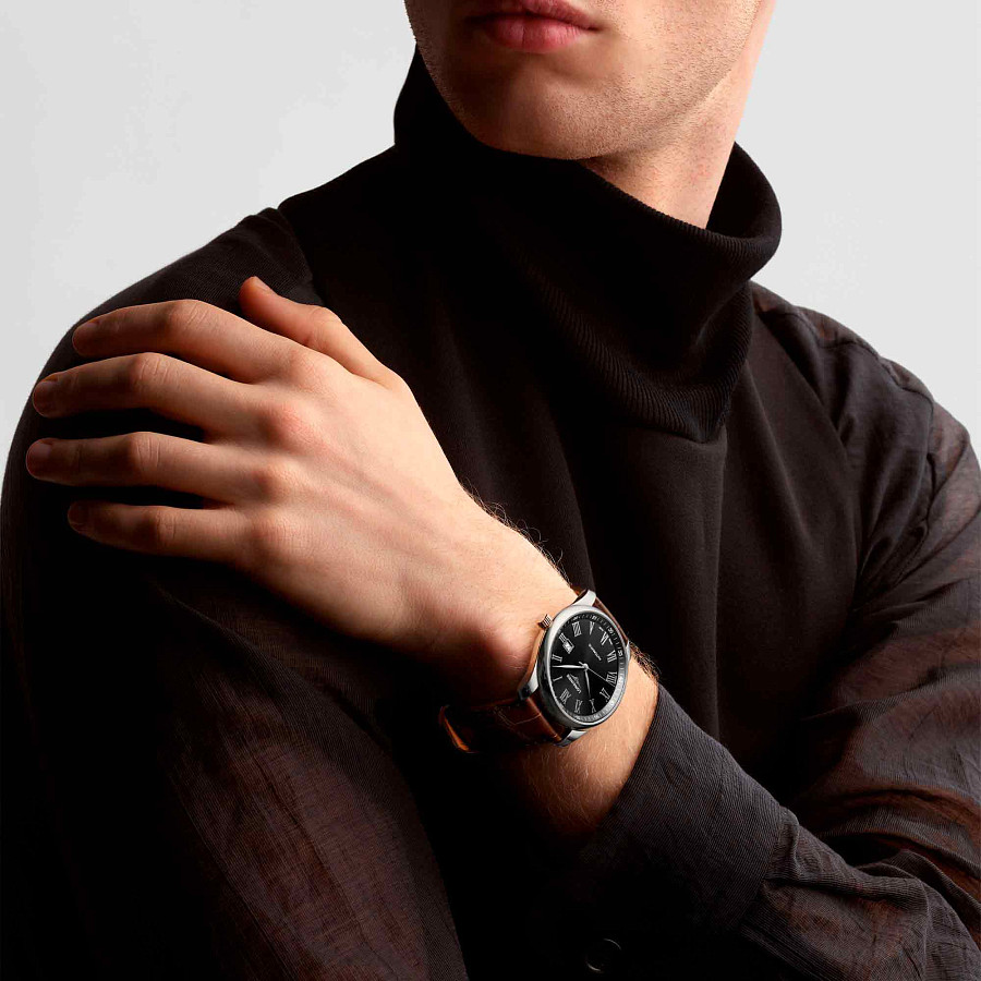 Часы Longines Master Collection L2.893.4.59.2 — мужские, кожаный