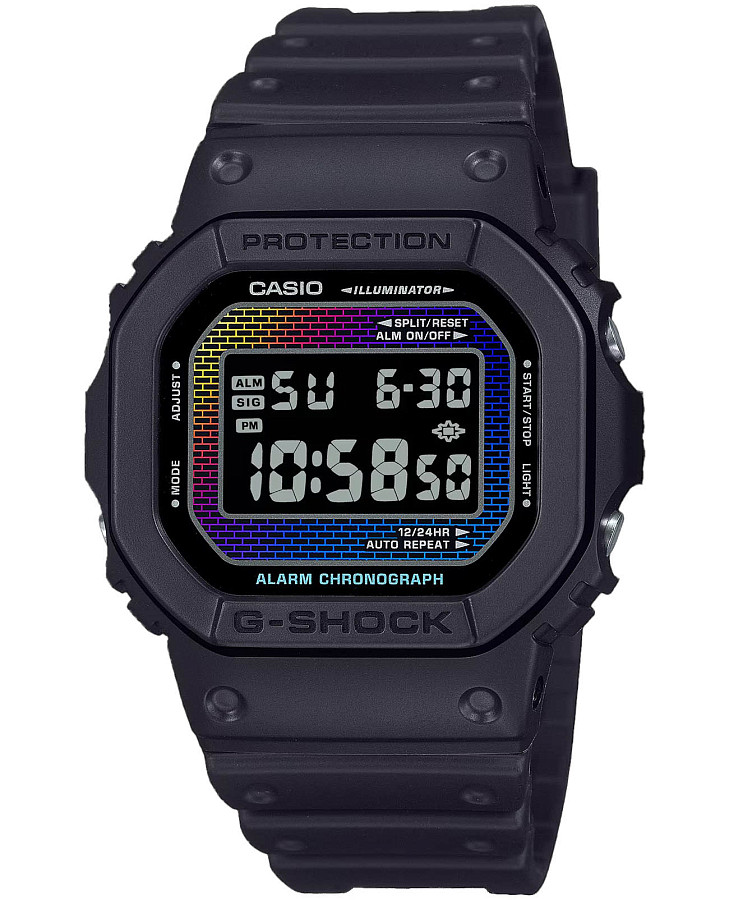 Часы Casio G-Shock DW-5600RW-1 — мужские, антрацитовый