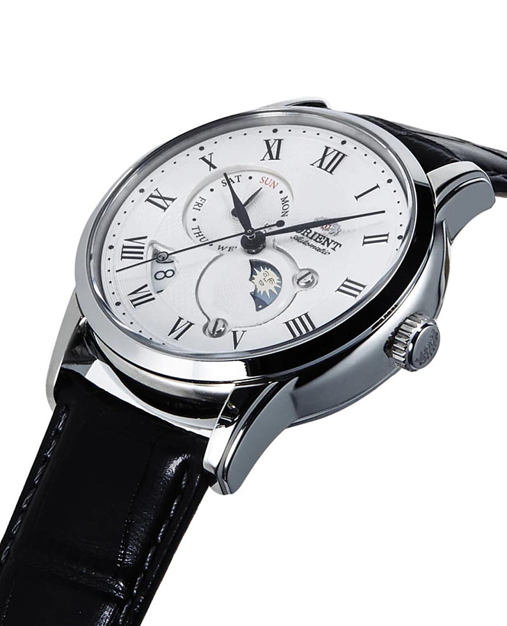 Часы Orient Sun & Moon RA-AK0008S (RN-AK0008S) — механические, сталь металл