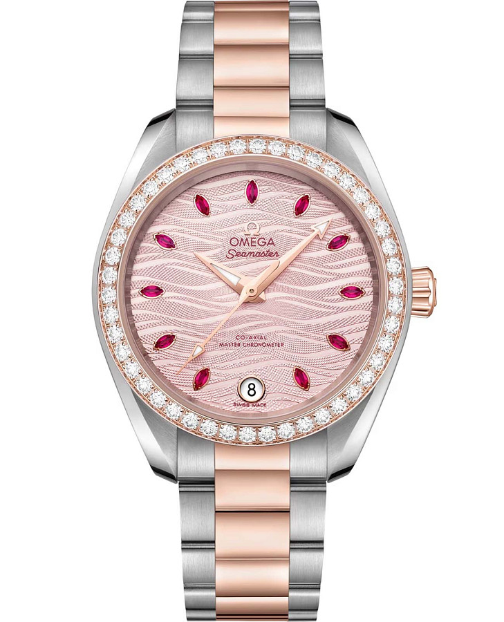 Часы Omega Seamaster Aqua Terra 220.25.34.20.60.001 — женские, розовый