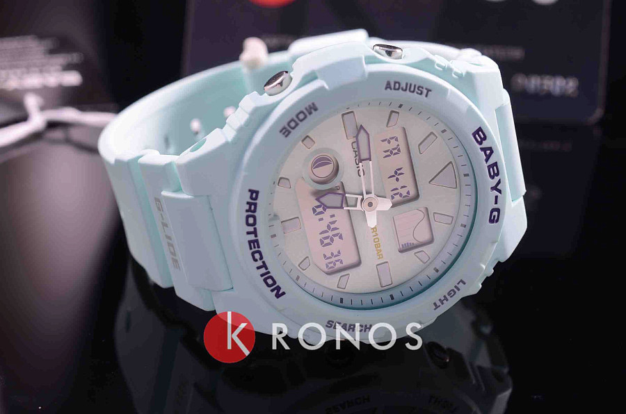 Часы Casio Baby-G G-Lide BAX-100-3A — женские, кварцевые