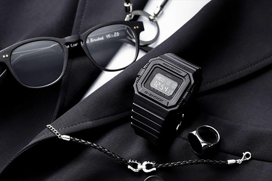 Часы Casio G-Shock DW-D5500BB-1 — Япония, мужские