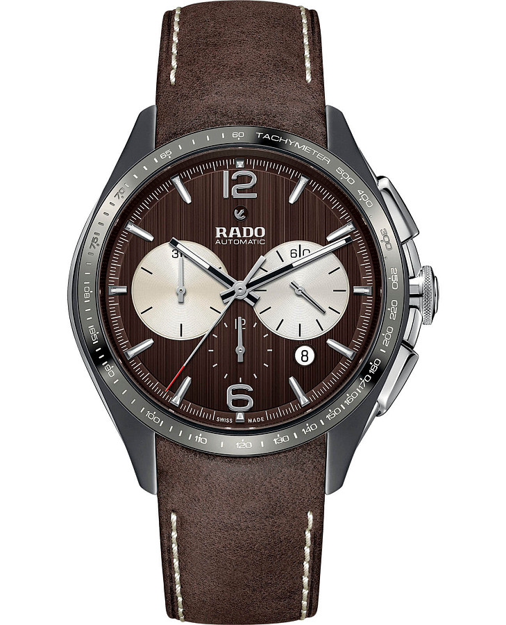 Часы Rado Hyperchrome Tennis Automatic Chronograph R32022305 — мужские, коричневый