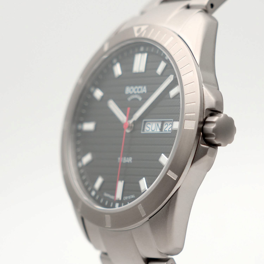 Часы Boccia Titanium 3685-03 — титановый, мужские
