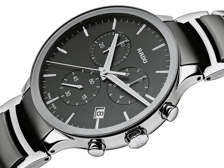 Часы Rado Centrix Chronograph R30122122 — сталь металл, Швейцария