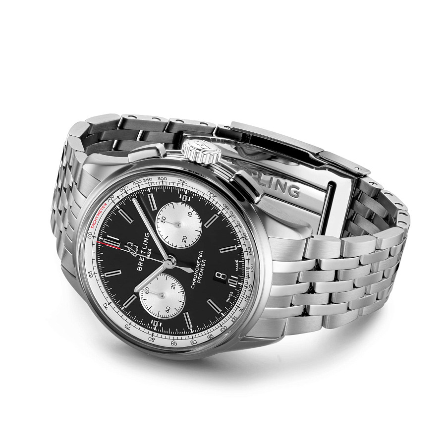 Часы Breitling Premier B01 Chronograph 42 AB0118371B1A1 — сталь металл, Швейцария