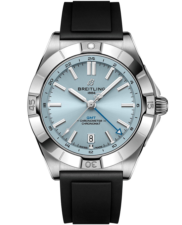 Часы Breitling Chronomat Automatic GMT 40 P32398101C1S1 — мужские, голубой