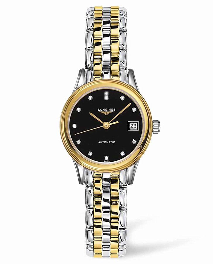 Часы Longines Flagship L4.274.3.57.7 — женские, черный