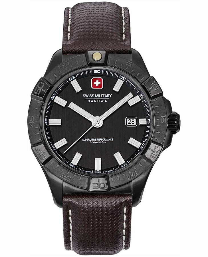Часы Swiss Military Hanowa Jockworth SMWGB0008030 — мужские, черный