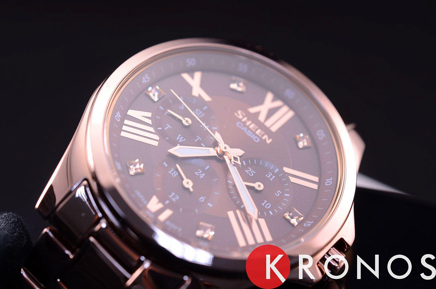 Часы Casio Sheen SHE-3806BR-5A — металл сталь, Япония