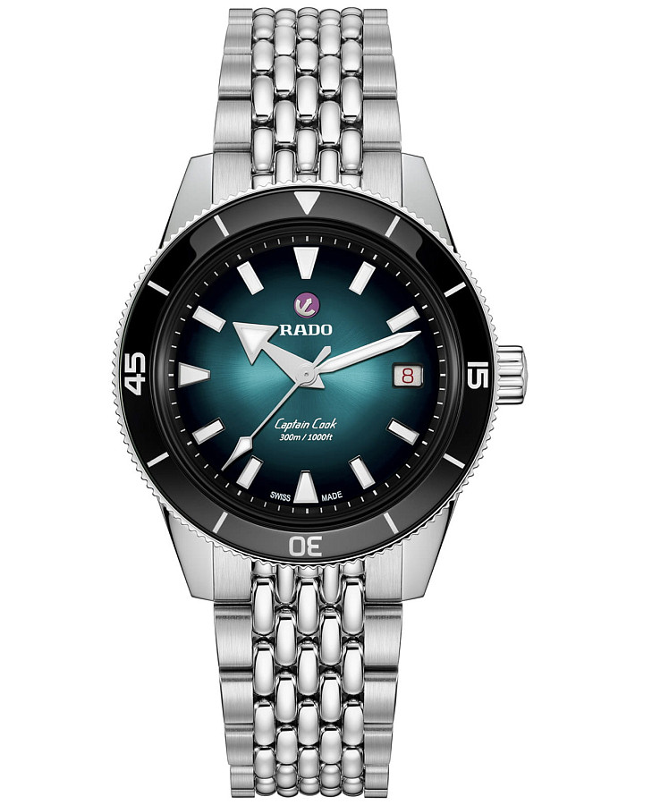 Часы Rado Captain Cook Automatic R32223213 — мужские, зеленый