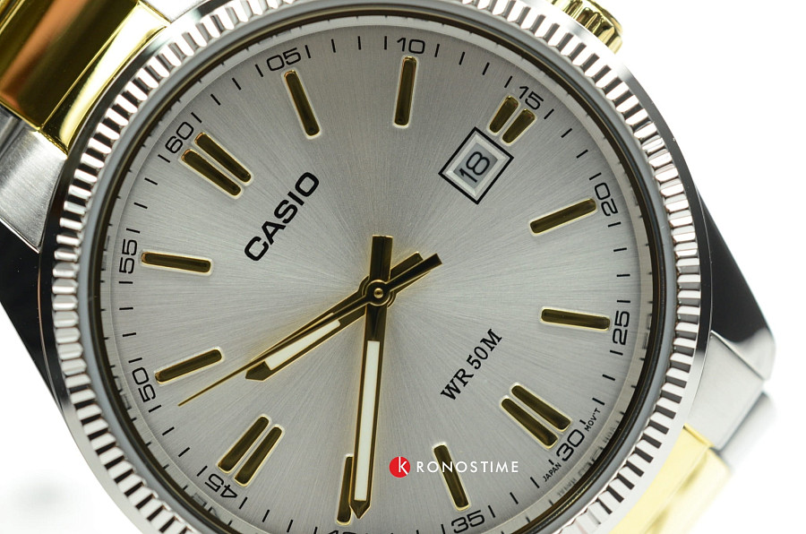 Часы Casio MTP-1302PSG-7A — кварцевые, латунь металл