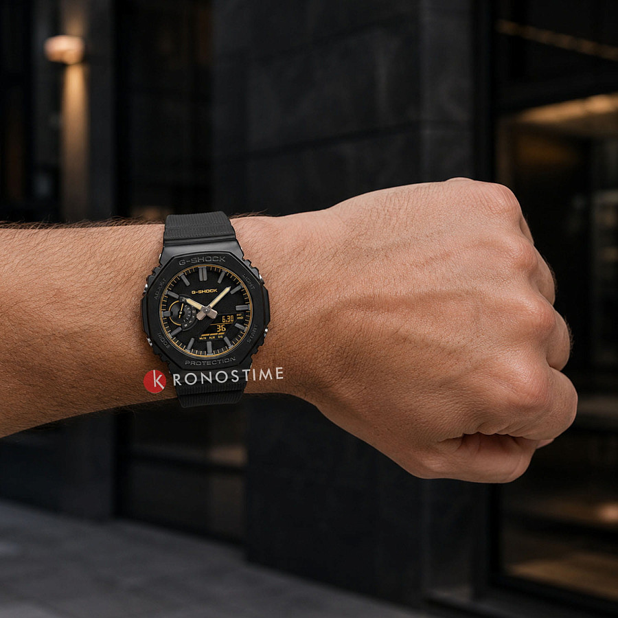 Часы Casio G-Shock Luxe Black GM-2100LXB-1A9 — металл сталь пластик, Япония