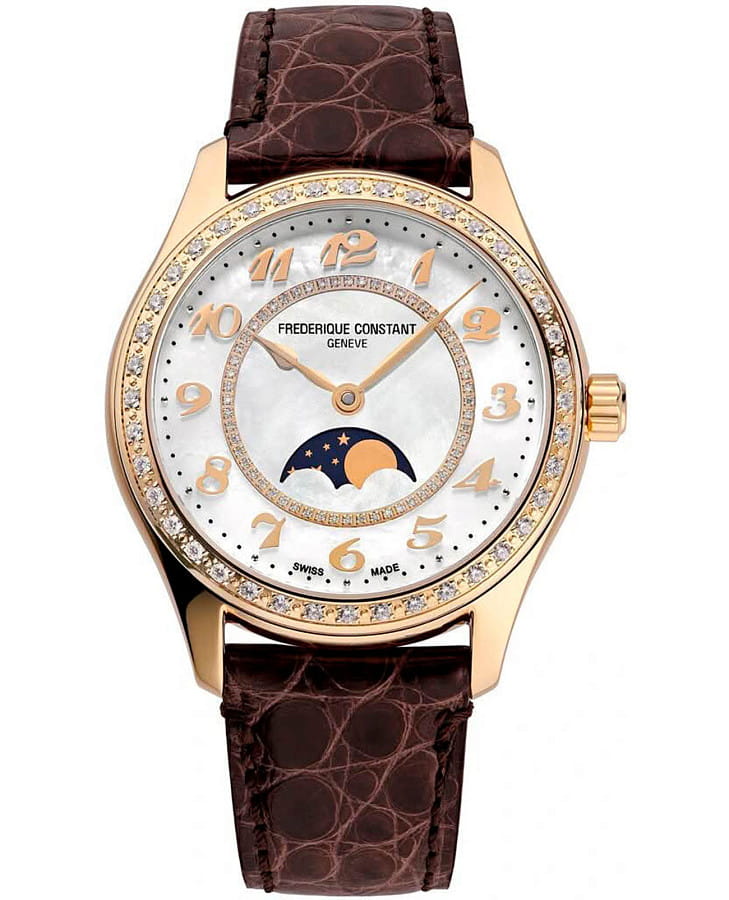 Часы Frederique Constant Classics Elegance Luna FC-331MPWD3BD5 — мужские, белый