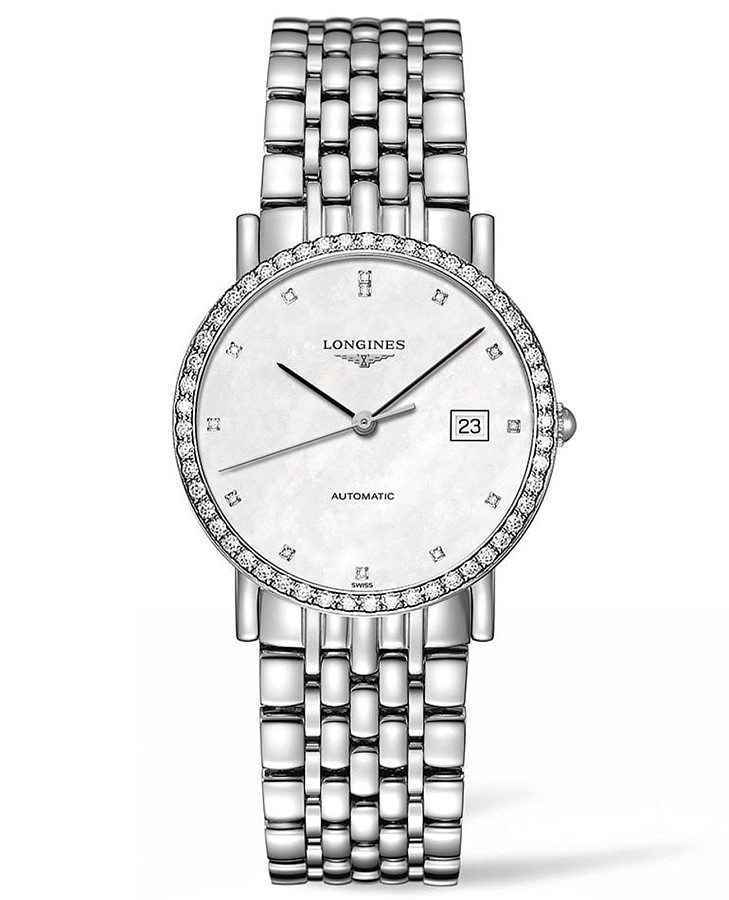 Часы Longines Elegant Collection L4.809.0.87.6 — женские, перламутровый