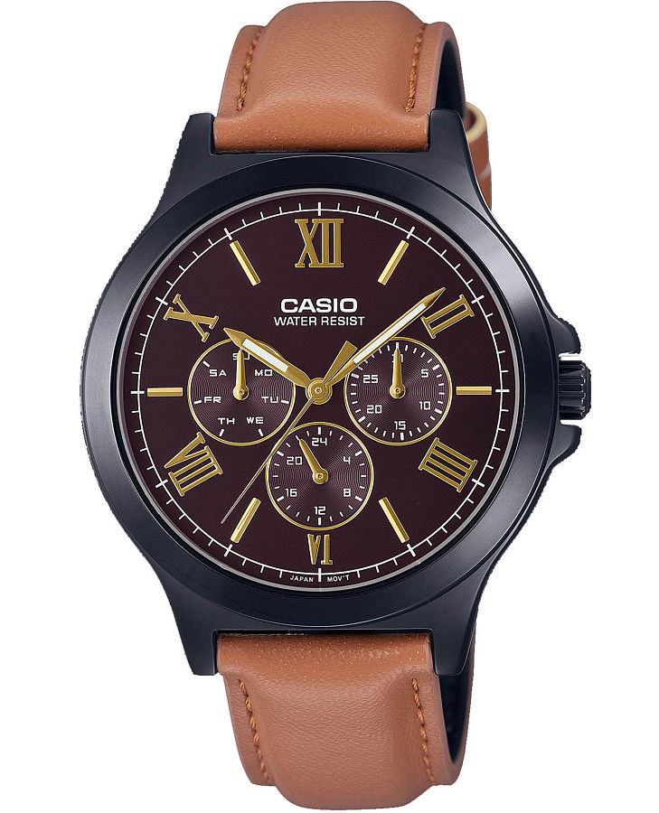 Часы Casio Collection MTP-V300BL-5AUDF (MTP-V300BL-5A) — мужские, коричневый