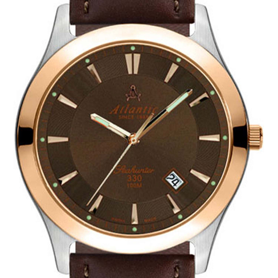 Часы Atlantic Seahunter 71360.43.81R — кварцевые, сталь металл