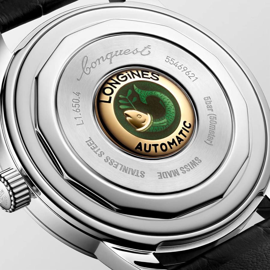 Часы Longines Conquest Heritage L1.650.4.52.0 — кожаный, мужские