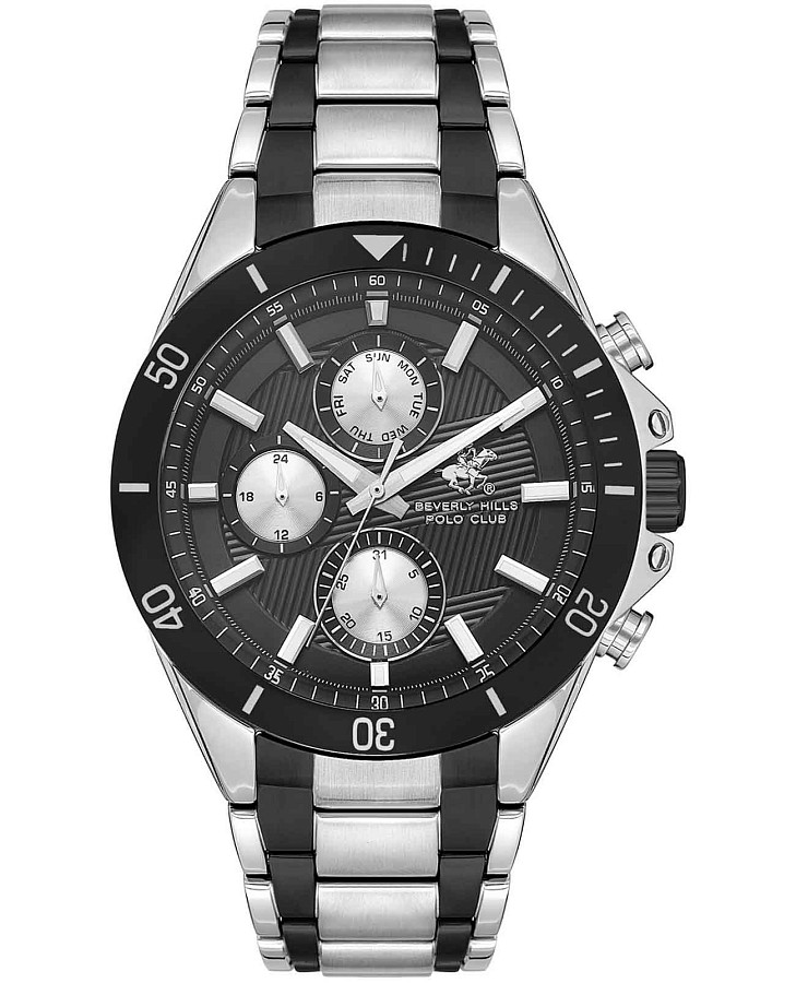 Часы Beverly Hills Polo Club Quartz BP3612X.350 — мужские, черный