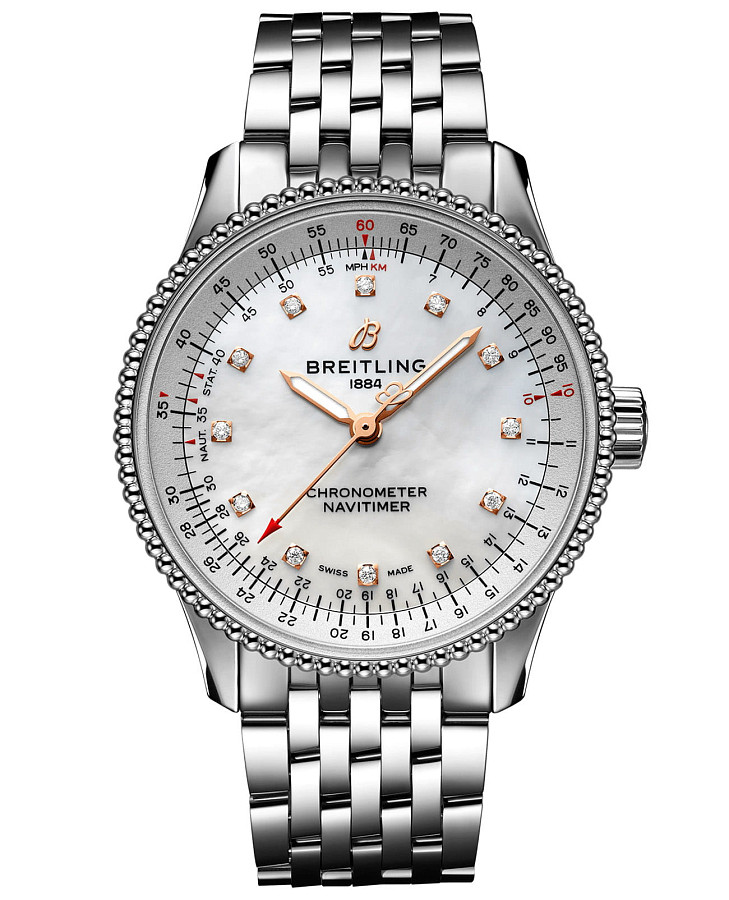 Часы Breitling Navitimer Automatic 35 A17395211A1A1 — женские, перламутровый