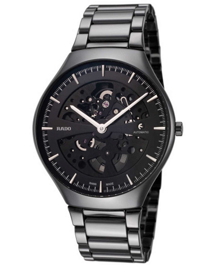 Часы Rado Rado True Thinline R27971152 — мужские, высокотехнологичная керамика